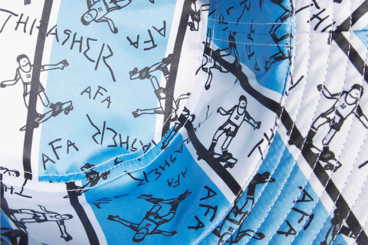 adidas - Thrasher x Argentina Bucket Hat (Night Navy/Light Blue) - Image 3
