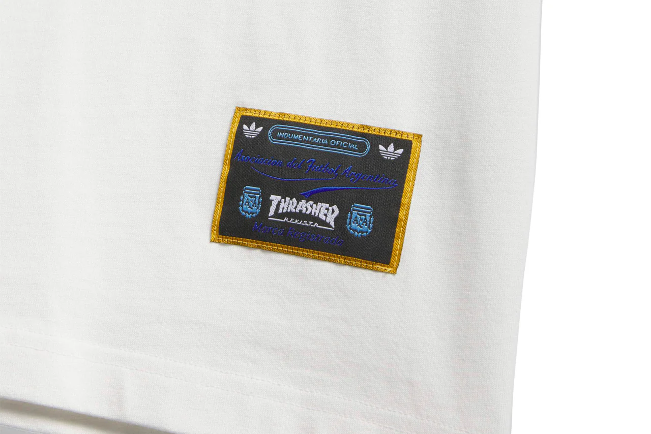 adidas - Thrasher x Argentina Ringer Tee (Core White) - Image 3