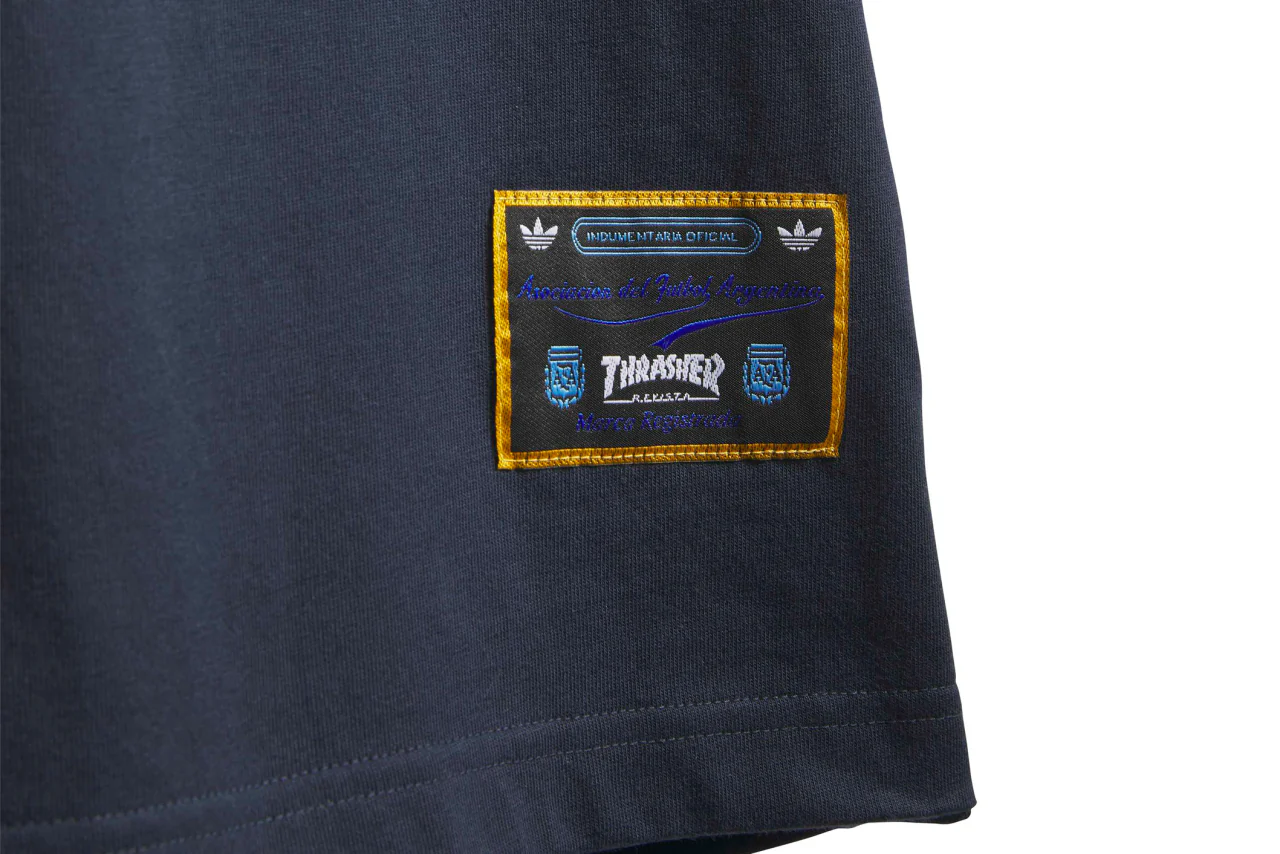 adidas - Thrasher x Argentina Tee (Night Navy) - Image 3