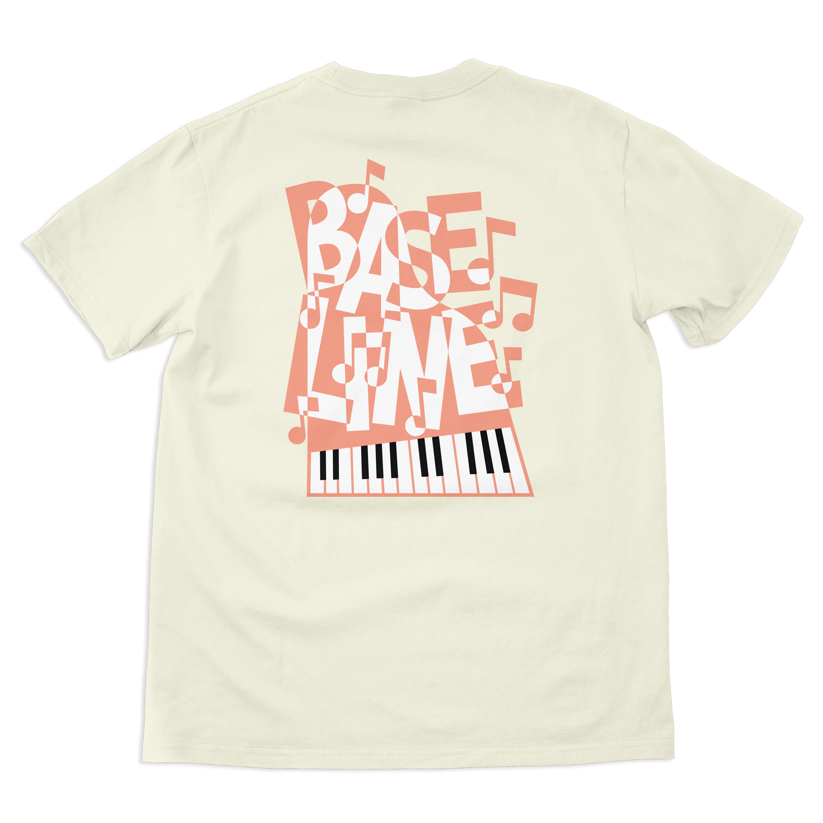 Baseline - Jazz Tee (Ivory/Salmon & White) - Image 2