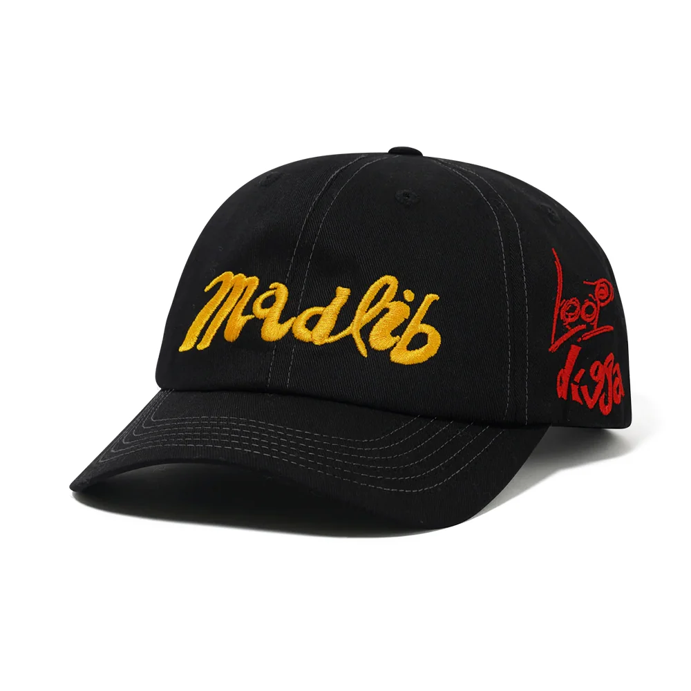 Butter Goods - x Madlib Alias 6 Panel Cap (Black)