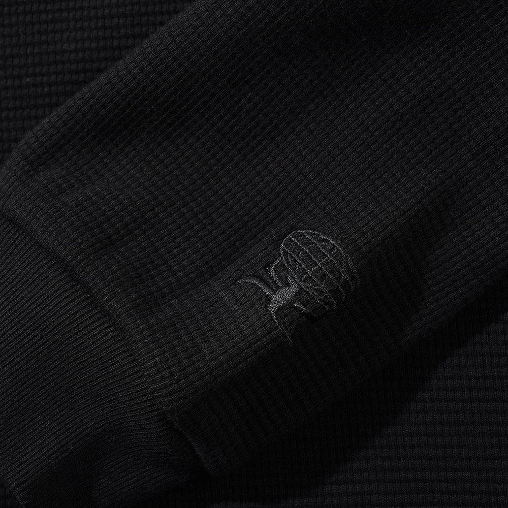 Butter Goods - Basic Waffle L/S Tee (Black) - Image 3