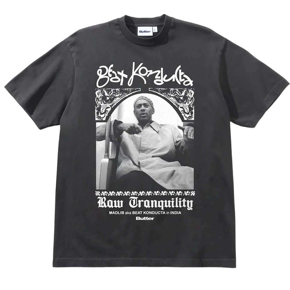 Butter Goods - x Madlib India Tee (Washed Black)
