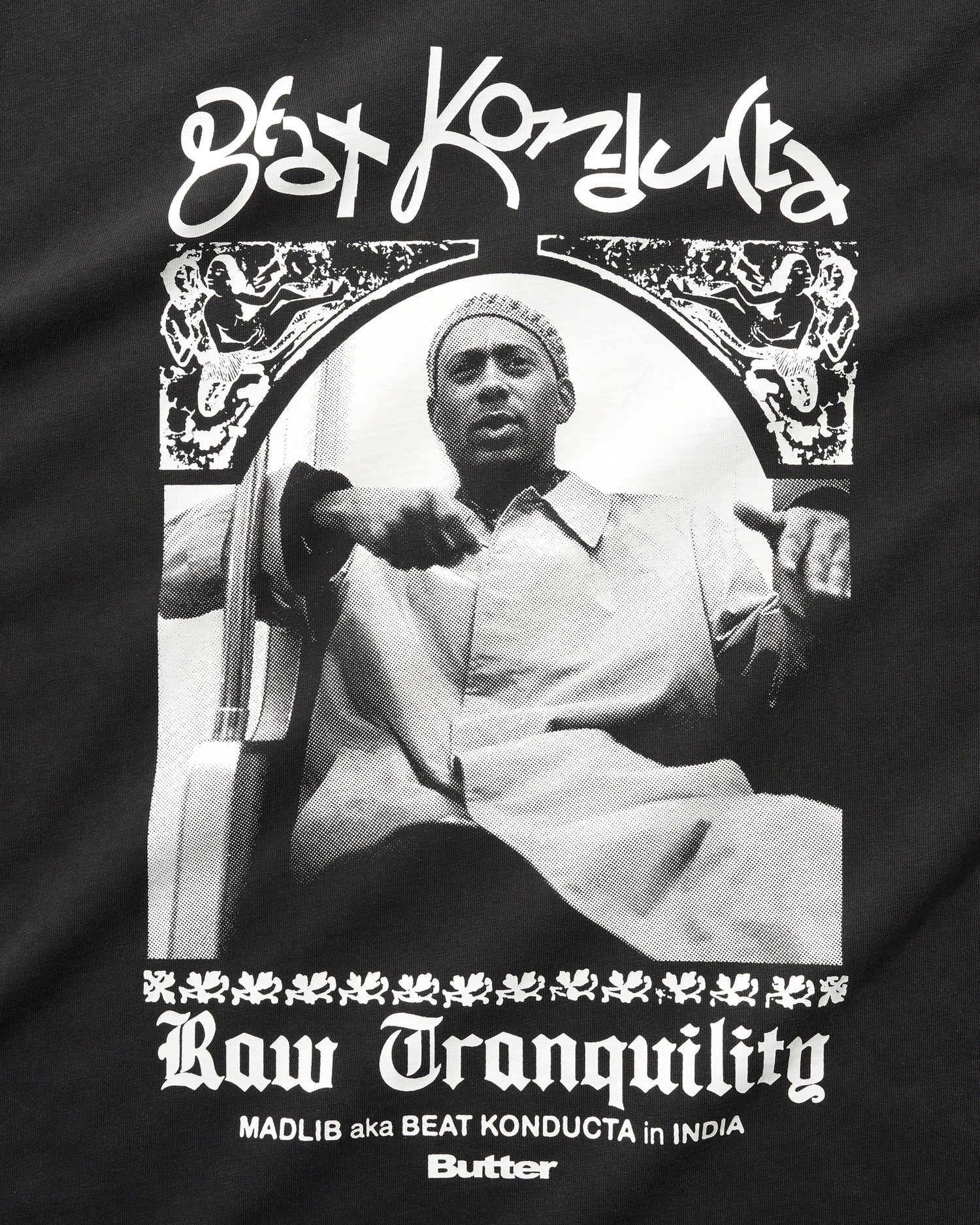 Butter Goods - x Madlib India Tee (Washed Black) - Image 3