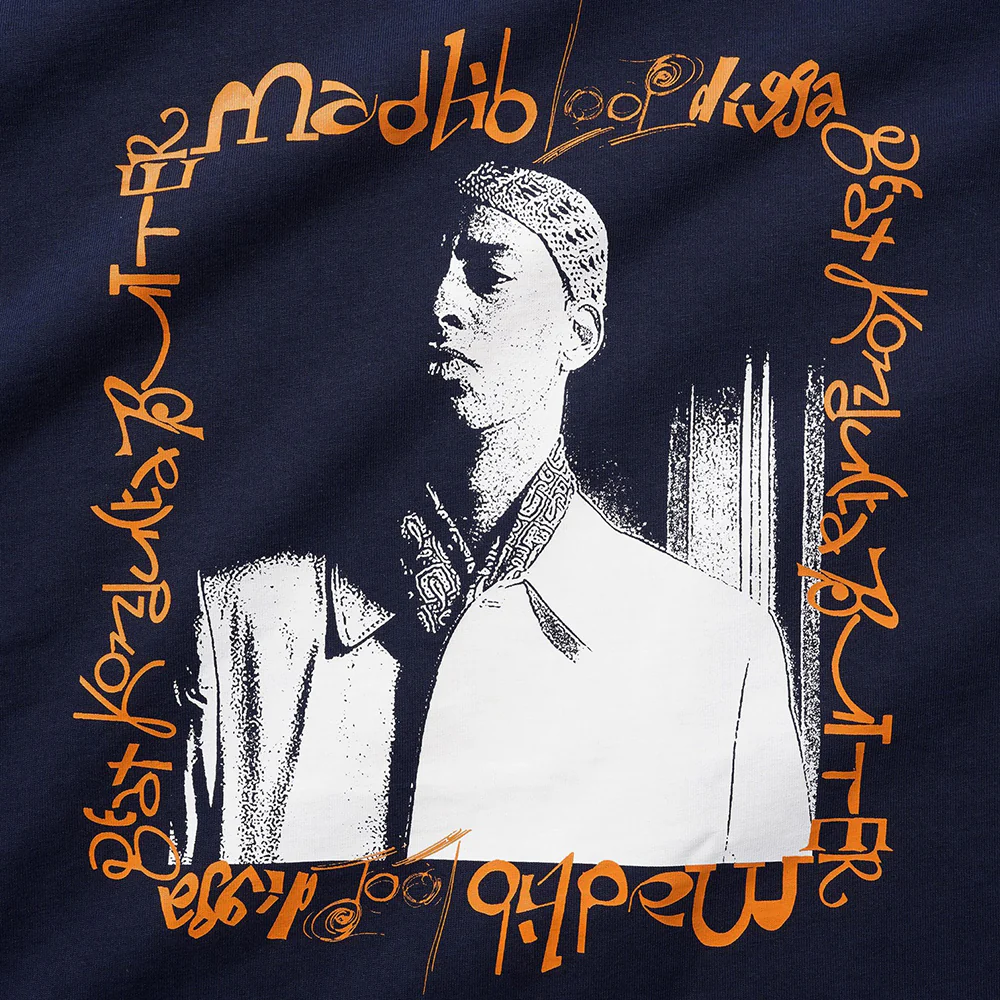 Butter Goods - x Madlib Loop Digga Tee (Navy) - Image 2