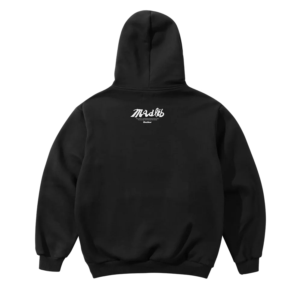 Butter Goods - x Madlib Pullover Hood (Black) - Image 2