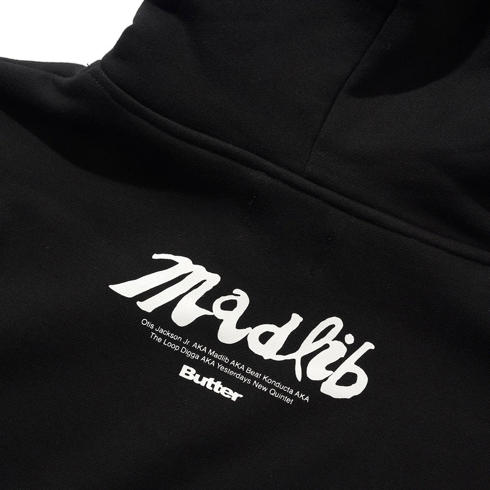 Butter Goods - x Madlib Pullover Hood (Black) - Image 3