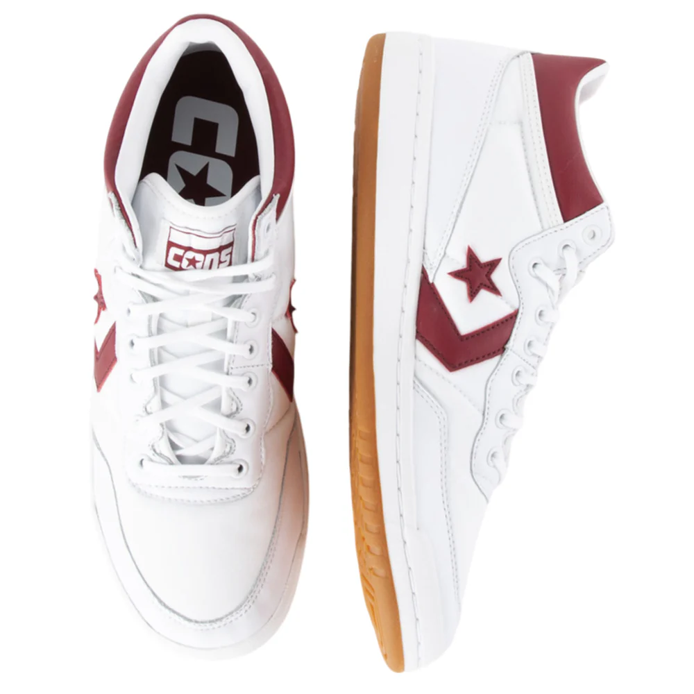 Converse CONS - Fastbreak Pro Leather & Nylon Mid (White/Bloodstone) - Image 3