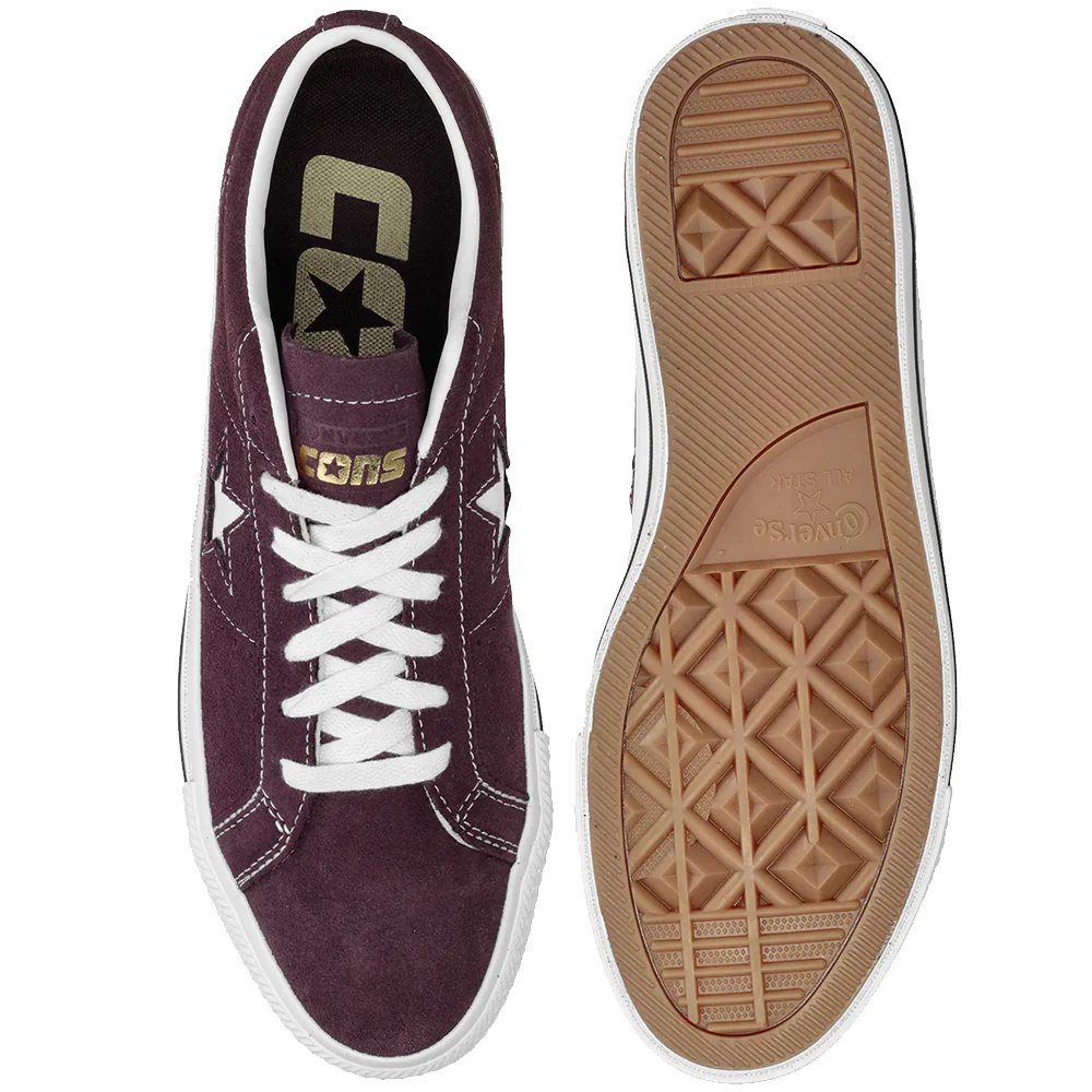 Converse CONS - One Star Pro Ox Suede (Bloodstone/White) - Image 3