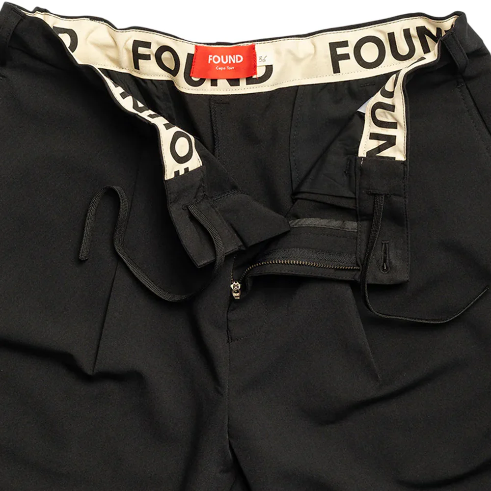 Found - Pleated Pants (Black) - Image 2