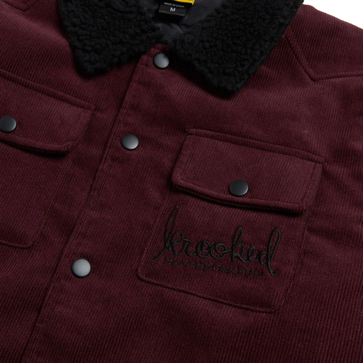 Krooked - Skript Jacket (Burgundy) - Image 4