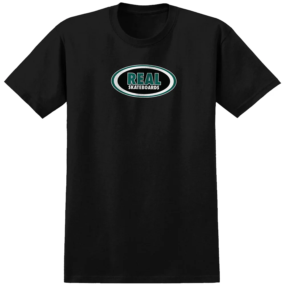 Real - Oval Tee (Black/Green/White)