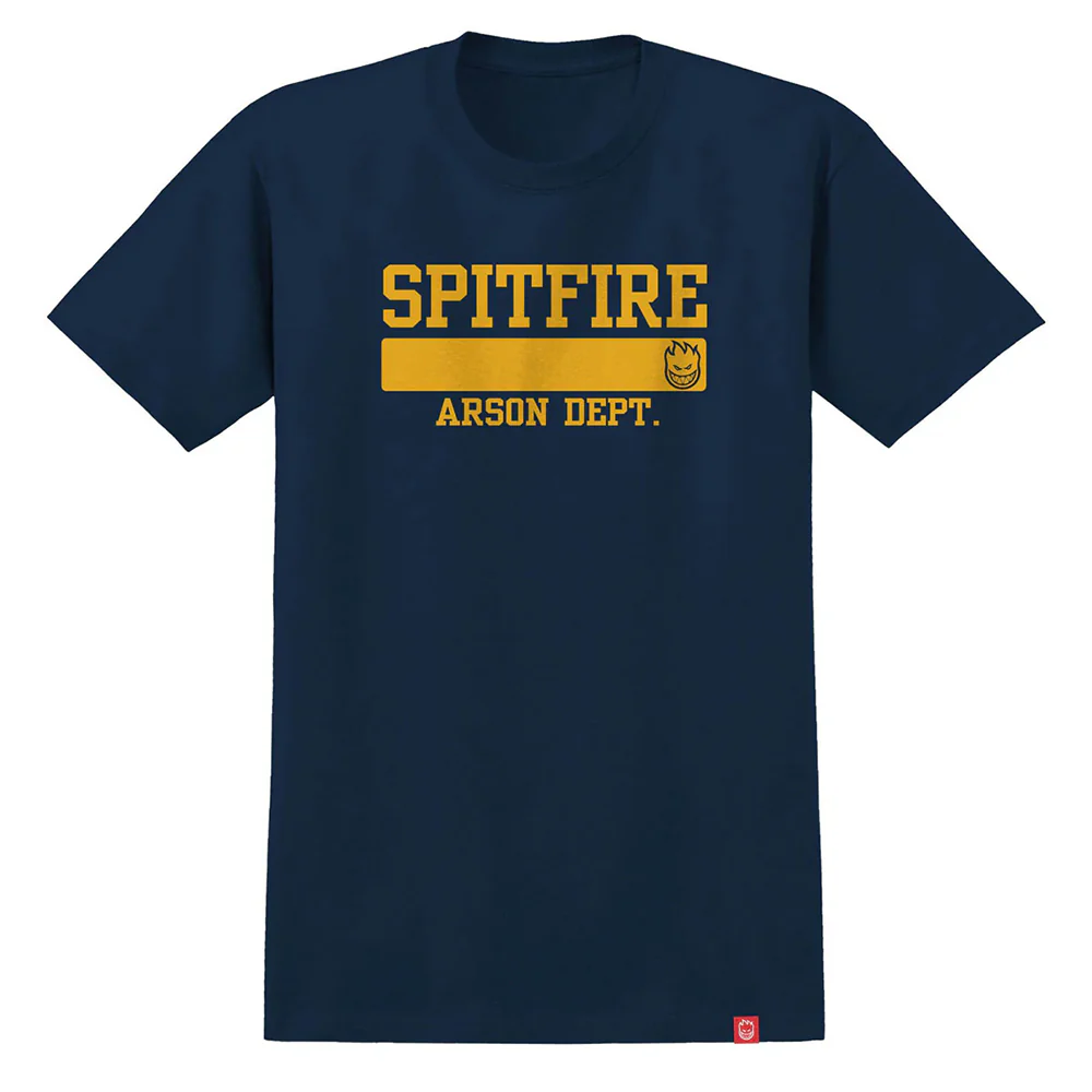 Spitfire - Arson Dept Tee (Navy/Gold)