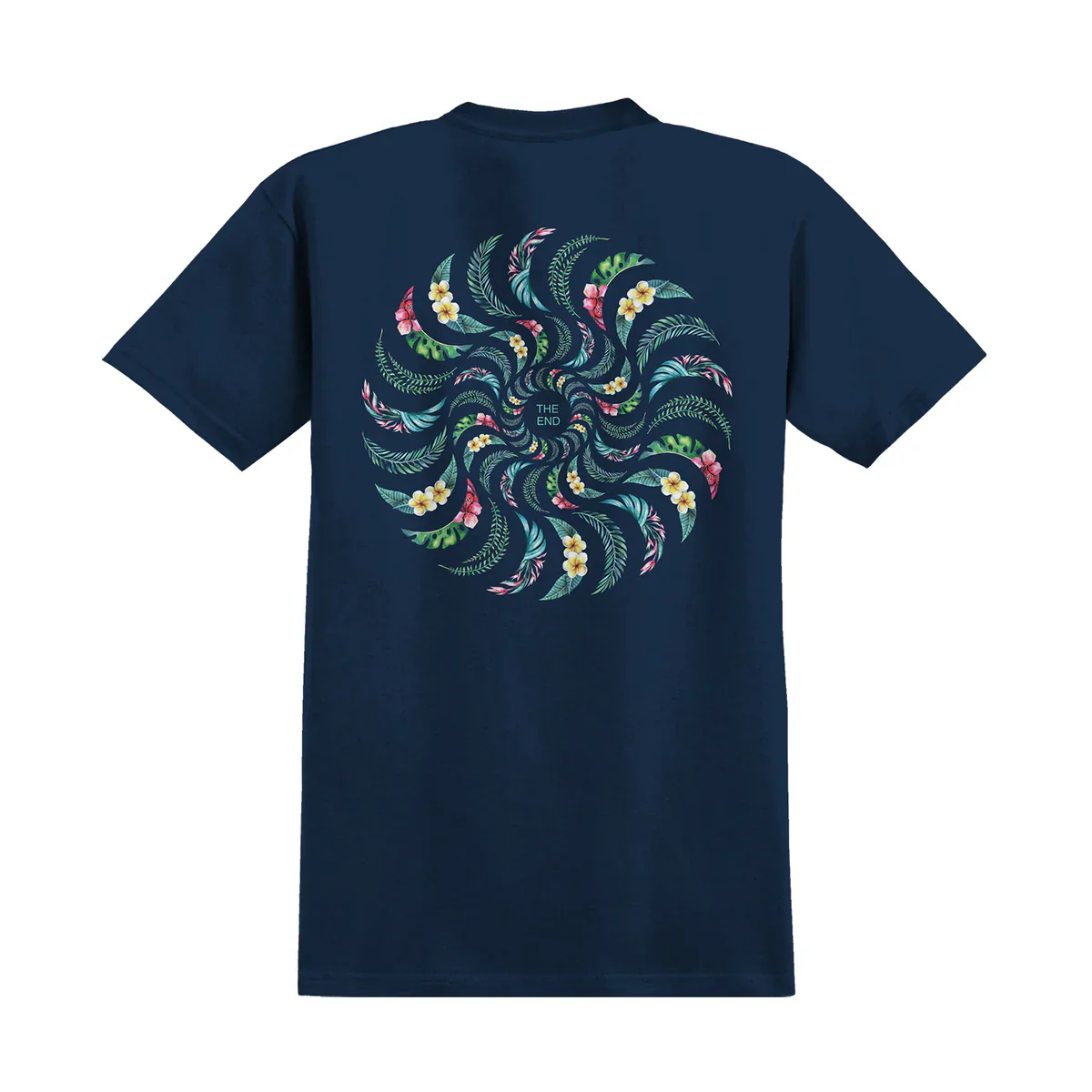 Spitfire - Floral Classic Swirl Tee (True Navy/Multi) - Image 2