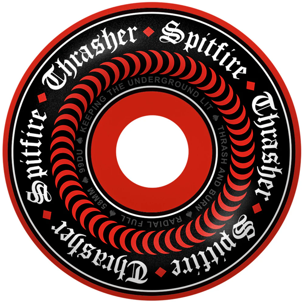 Spitfire - Formula Four 99D Thrasher Oath Radial Full Wheels (Red)