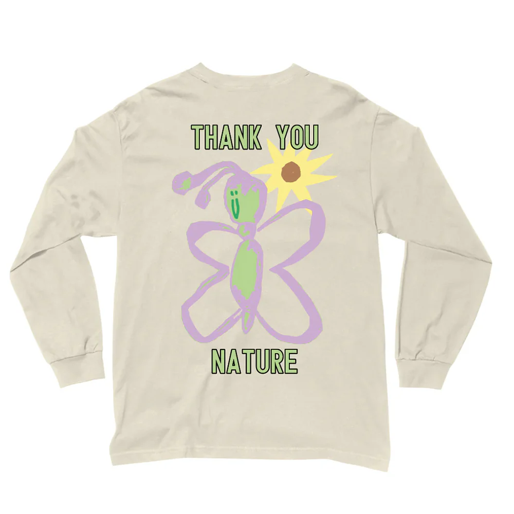 The Quiet Life - Thank You Nature L/S Tee (Sand) - Image 2
