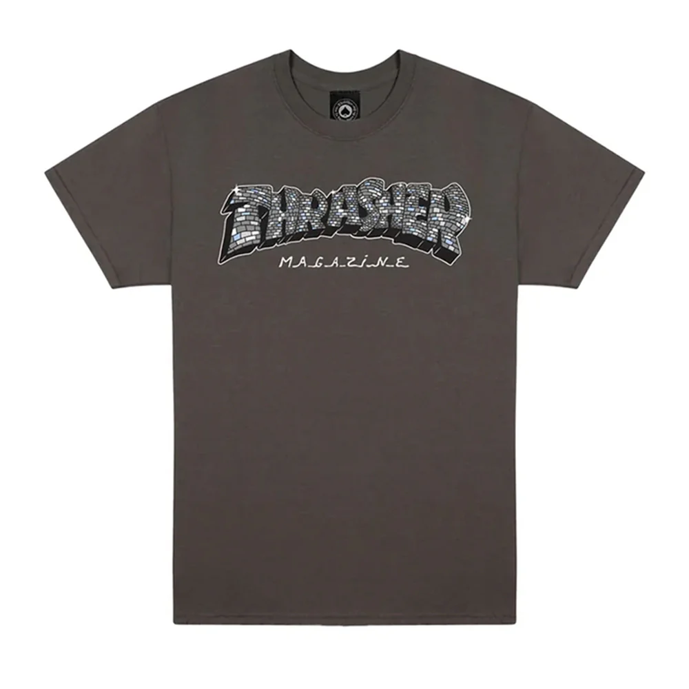 Thrasher - Disco By Spanky Tee (Charcoal)