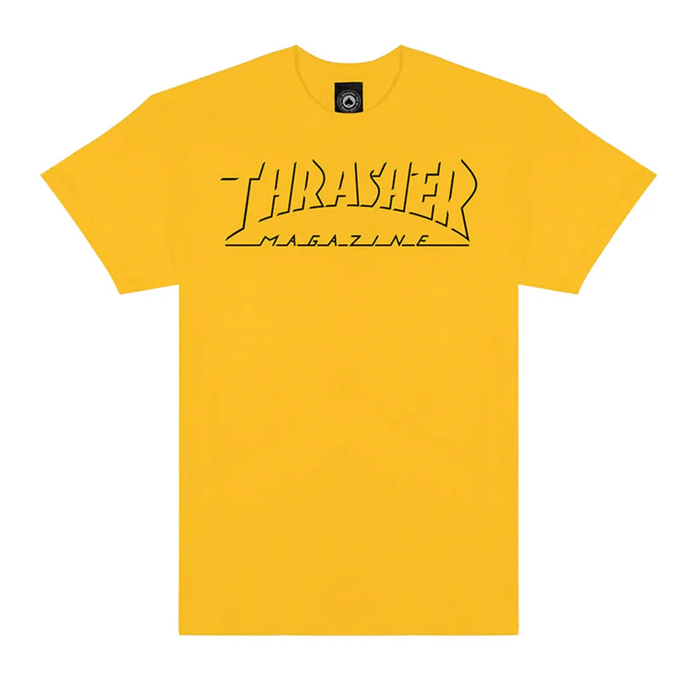 Thrasher - Shadow Mag Logo Tee (Gold)
