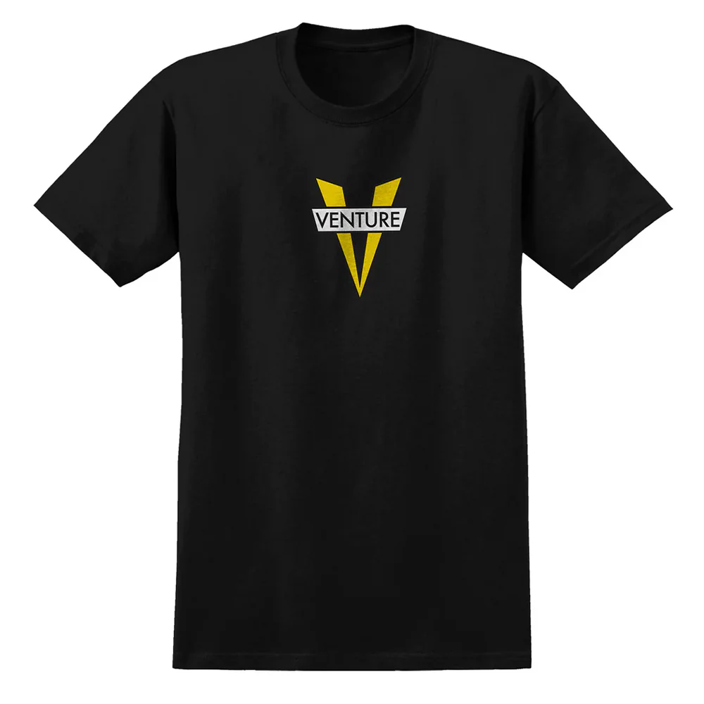 Venture - Heritage Logo Tee (Black/White/Yellow)